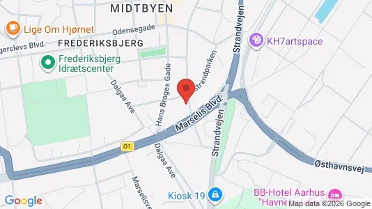 Apartments for rent i Aarhus C - kort over placeringen