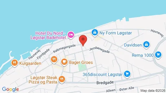 Apartments for rent i Løgstør - kort over placeringen