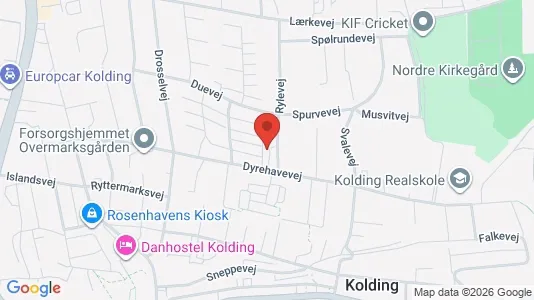 Apartments for rent i Kolding - kort over placeringen