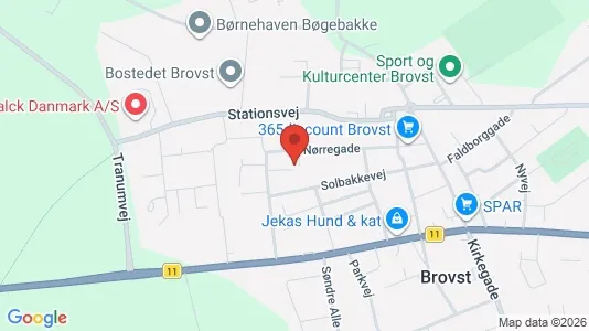 Apartments for rent i Brovst - kort over placeringen