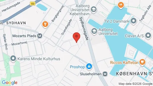 Apartments for rent i Copenhagen SV - kort over placeringen