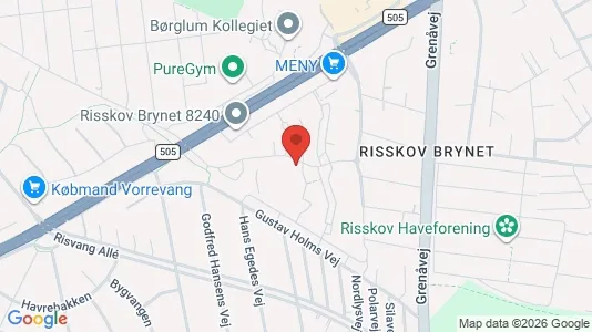 Apartments for rent i Risskov - kort over placeringen
