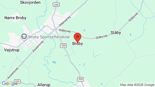 Houses for rent i Broby - kort over placeringen