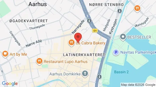 Apartments for rent i Aarhus C - kort over placeringen