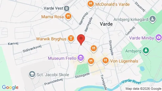 Apartments for rent i Varde - kort over placeringen