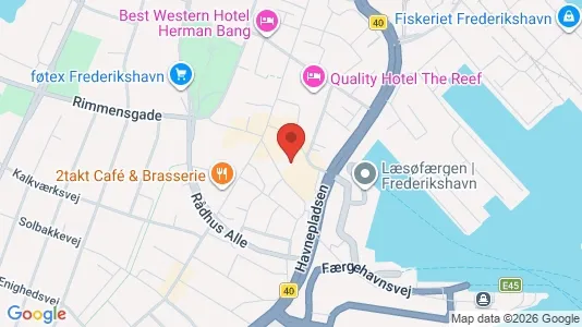 Apartments for rent i Frederikshavn - kort over placeringen