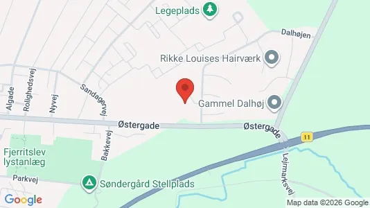 Apartments for rent i Fjerritslev - kort over placeringen