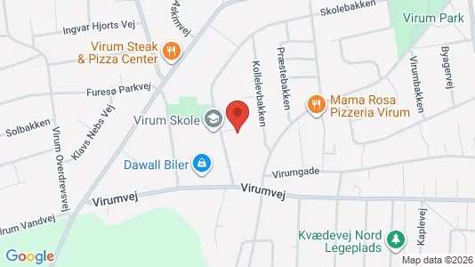 Apartments for rent i Virum - kort over placeringen