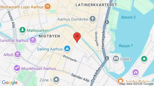 Apartments for rent i Aarhus C - kort over placeringen