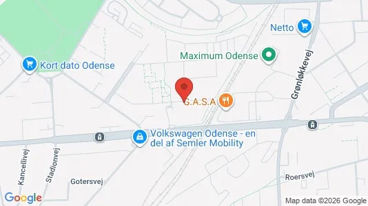 Apartments for rent i Odense V - kort over placeringen