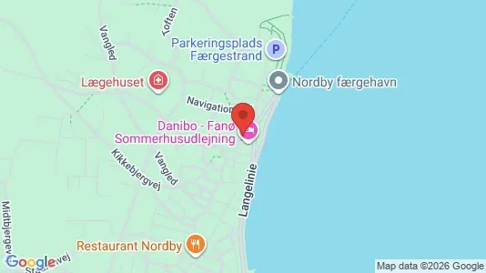 Apartments for rent i Fanø - kort over placeringen