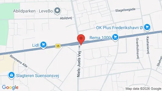 Apartments for rent i Frederikshavn - kort over placeringen