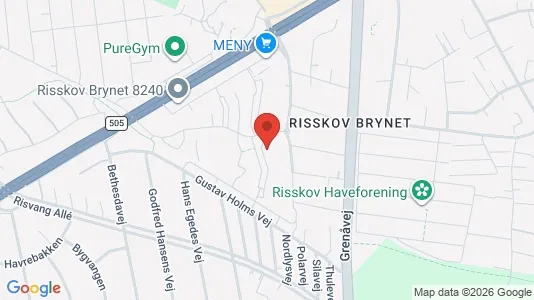 Apartments for rent i Risskov - kort over placeringen
