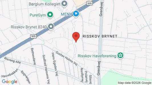 Apartments for rent i Risskov - kort over placeringen