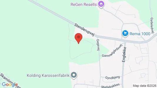 Apartments for rent i Kolding - kort over placeringen