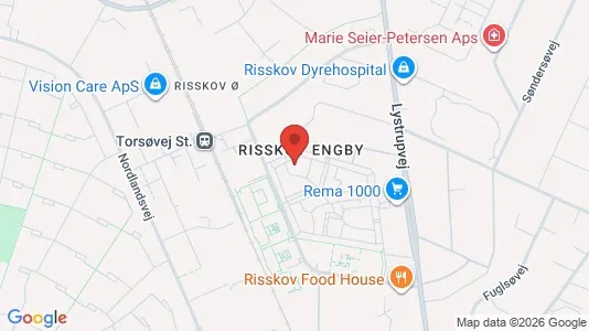 Apartments for rent i Risskov - kort over placeringen