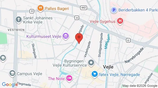 Apartments for rent i Vejle Center - kort over placeringen