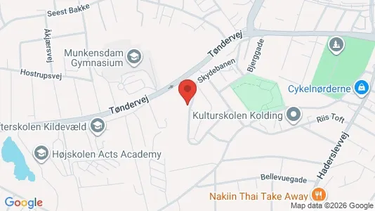 Rooms for rent i Kolding - kort over placeringen
