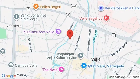 Apartments for rent i Vejle Center - kort over placeringen