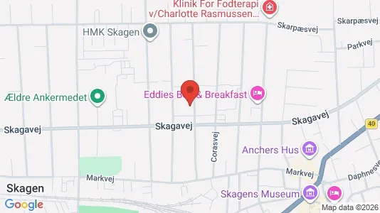 Apartments for rent i Skagen - kort over placeringen