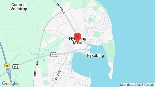 Apartments for rent i Nykøbing Mors - kort over placeringen