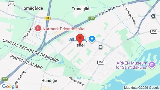 Houses for rent i Ishøj - kort over placeringen