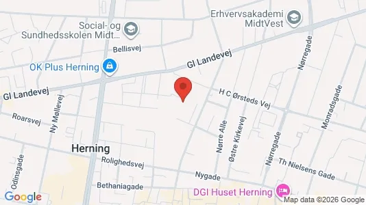Apartments for rent i Herning - kort over placeringen