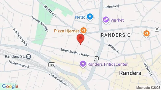 Apartments for rent i Randers C - kort over placeringen