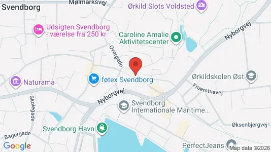 Apartments for rent i Svendborg - kort over placeringen