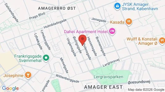 Apartments for rent i Copenhagen S - kort over placeringen