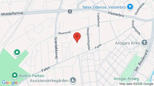Apartments for rent i Odense C - kort over placeringen