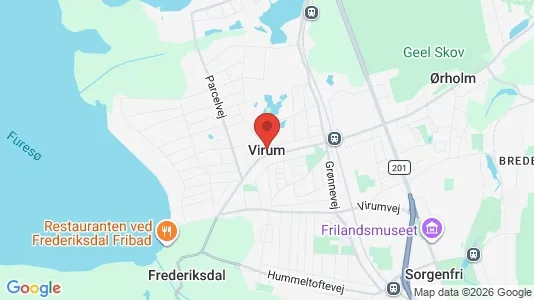 Houses for rent i Virum - kort over placeringen