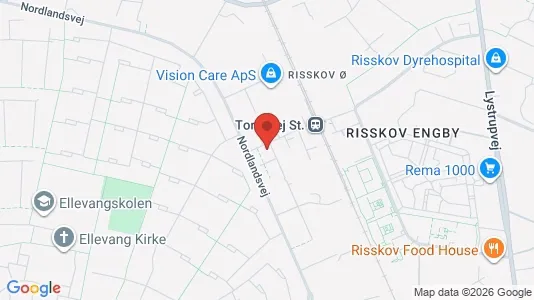 Apartments for rent i Risskov - kort over placeringen