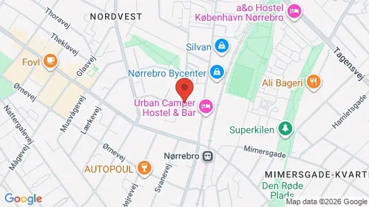 Apartments for rent i Copenhagen NV - kort over placeringen