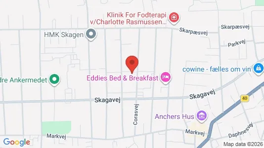 Apartments for rent i Skagen - kort over placeringen