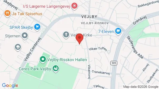 Apartments for rent i Risskov - kort over placeringen