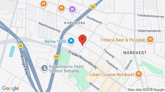 Apartments for rent i Copenhagen NV - kort over placeringen