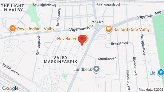 Apartments for rent i Valby - kort over placeringen