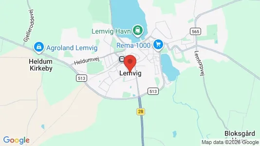 Houses for rent i Lemvig - kort over placeringen