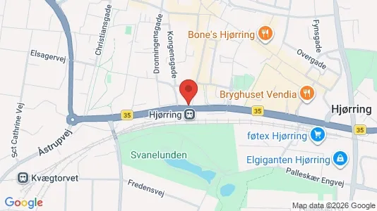 Apartments for rent i Hjørring - kort over placeringen