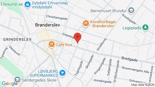 Apartments for rent i Brønderslev - kort over placeringen