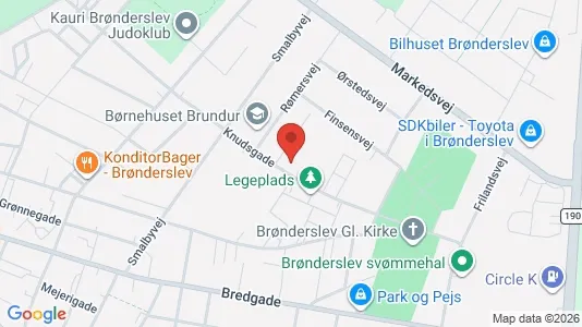 Apartments for rent i Brønderslev - kort over placeringen