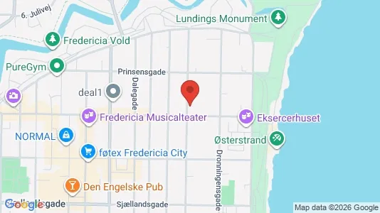 Apartments for rent i Fredericia - kort over placeringen