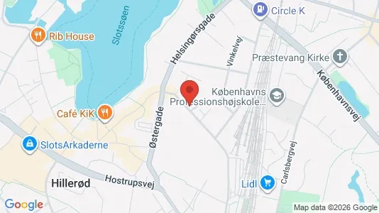 Apartments for rent i Hillerød - kort over placeringen