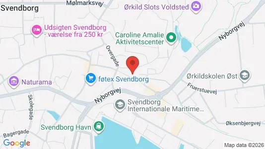 Apartments for rent i Svendborg - kort over placeringen