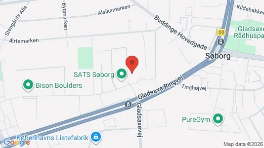 Apartments for rent i Søborg - kort over placeringen