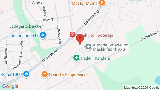 Apartments for rent i Randers NØ - kort over placeringen
