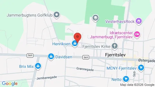 Apartments for rent i Fjerritslev - kort over placeringen