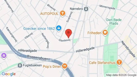 Apartments for rent i Copenhagen NV - kort over placeringen
