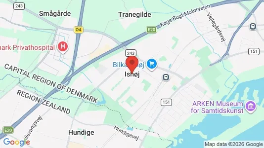 Houses for rent i Ishøj - kort over placeringen